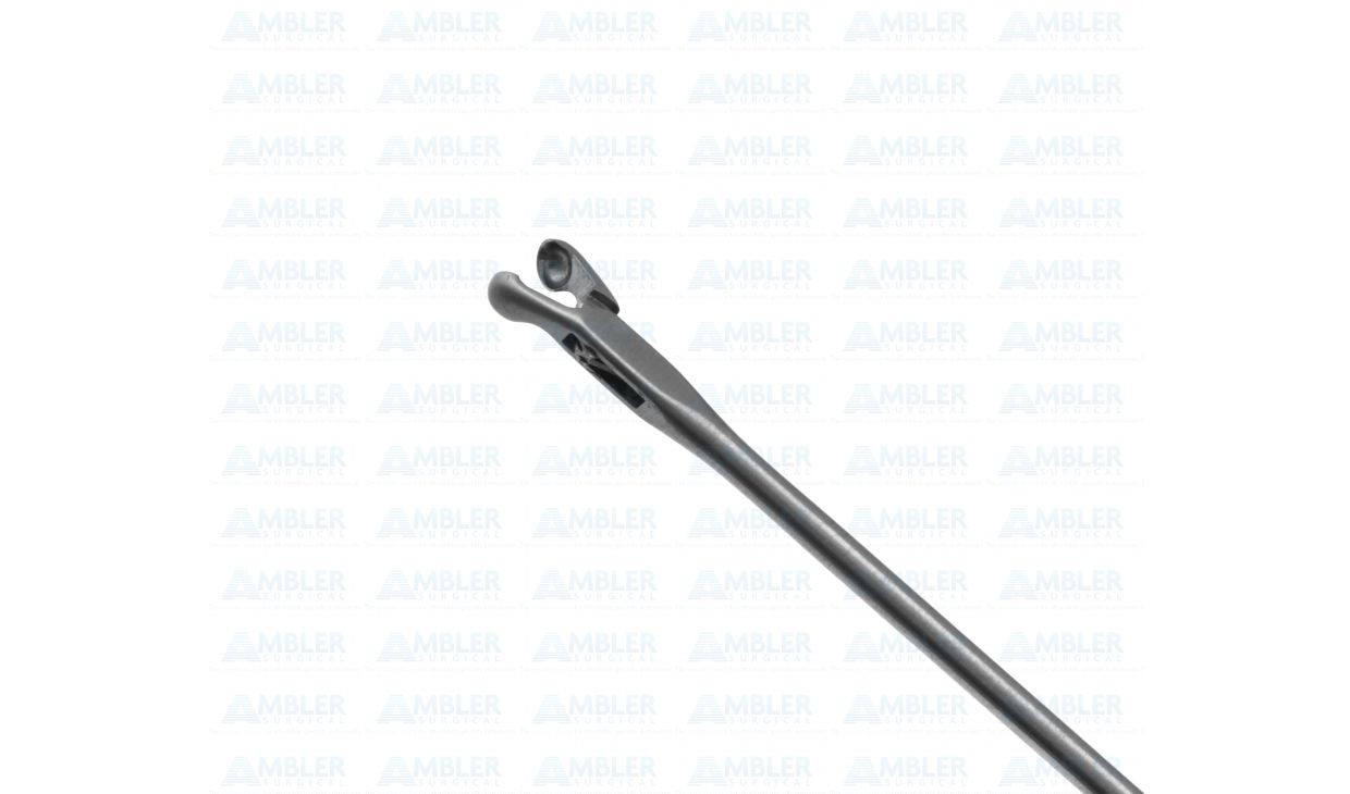 Jako Micro Laryngeal Cup Forceps, 2.0 Mm Round Cups, 9 1/4" (23.5 Cm) Shaft, Curved Left