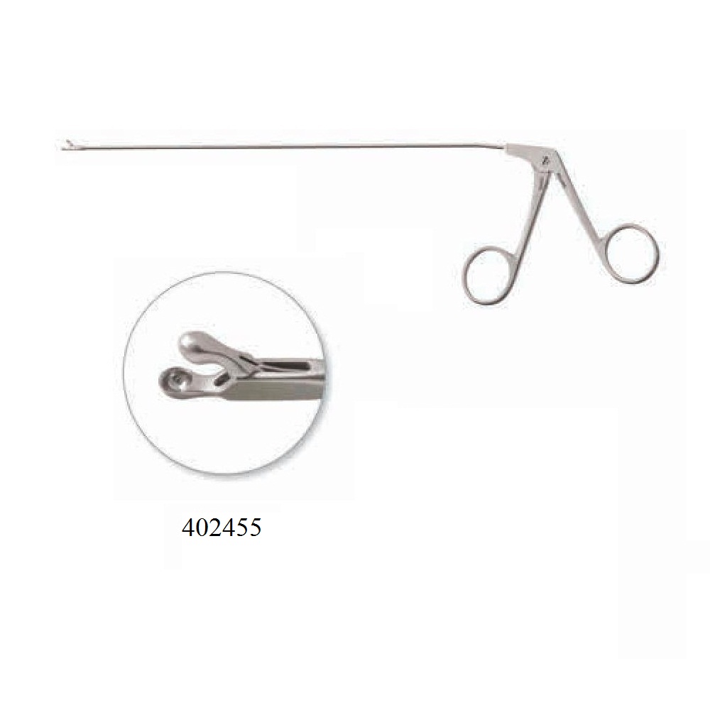 Jako-Kleinsasser Micro Laryngeal Cup Forceps, 1.0 Mm Cups, Extremely Delicate 8 5/8" (22.0 Cm) Shaft, Angled Left