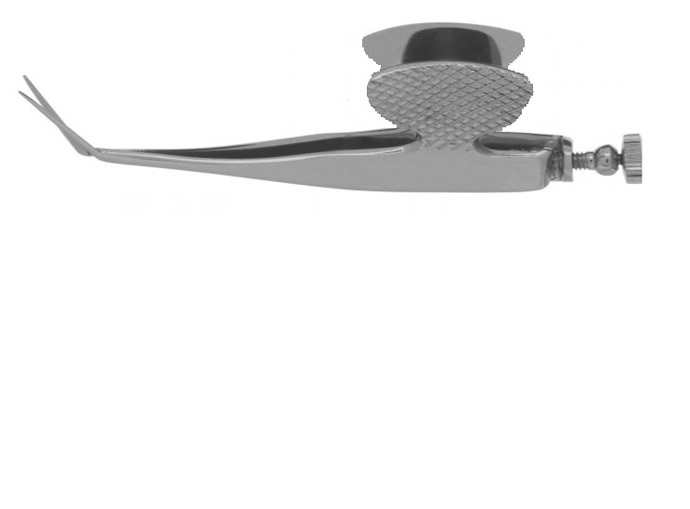 Barraquer Iris Spatula, Hexagonal Handle, 3 1/2" (9.0 Cm), 0.25 Mm Tip