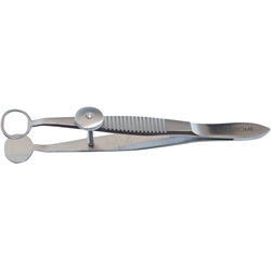 Baird Chalazion Forceps, Open Blade Is 8.0 Mm X 12.0 Mm, Locking Thumb Screw, 3 1/2" (9.5 Cm)