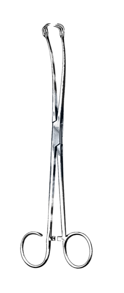 Ballenger Tonsil Seizing Forceps, 3x3 Teeth, 8 1/2" (21.6 Cm)
