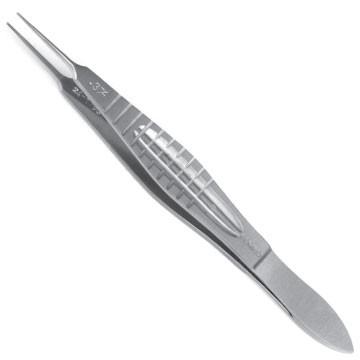 Castroviejo Fixation Forceps, Wide Handle, W/ Out Platform, 1x2 Teeth, 4 1/8" (10.5 Cm), 0.3 Mm Teeth