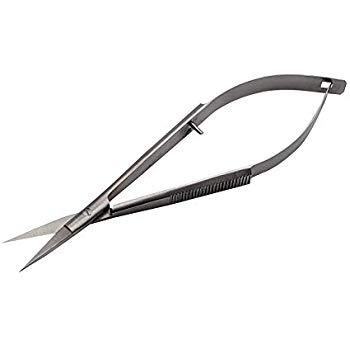 Castroviejo Scissors, Curved, Sharp Blades, 8.0mm, 4" (10.2 Cm)