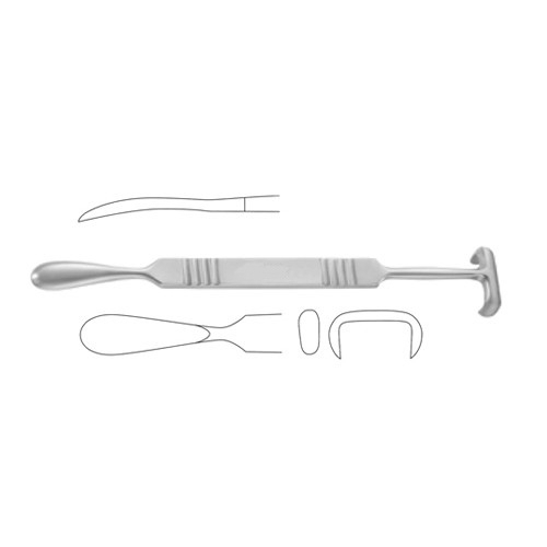 Matson Rib Raspatory, Double-Ended, Elevator Blade 15.0 Mm Wide, Stripper End 22.0 Mm Wide, 8 3/4" (22.0 Cm)