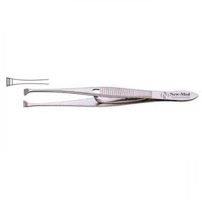 Converse (Green) Eye Fixation Forceps, Jaws W/ Fine Teeth, 4" (10.2 Cm), Standard Pattern, 13.0 Mm Jaw