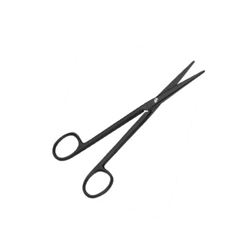 Ceramic Mayo-Stille Scissors, (Tungsten Carbide Blades W/ 1 Micro Serrated Blade), Straight, 6" (15.2 Cm)