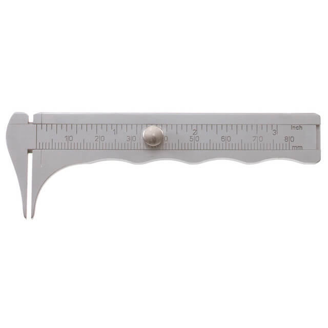 Jameson Caliper, Graduated In Inches & Mm W/ Thin Tips, 3 3/4" (9.5 Cm)