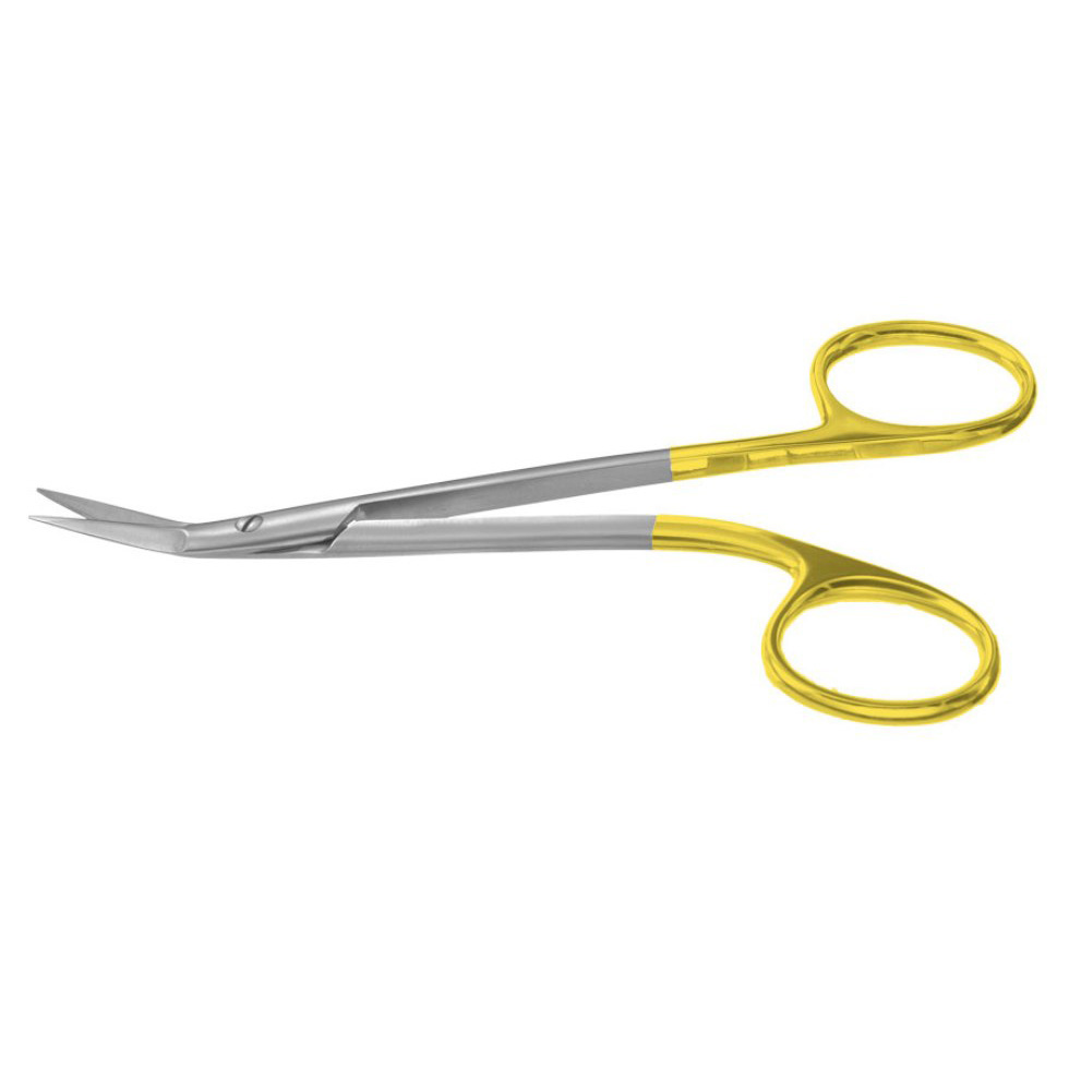 Giunta Nasal Scissors, Tungsten Carbide, Serrated, Double Angle, 5 1/4" (13.3 Cm)