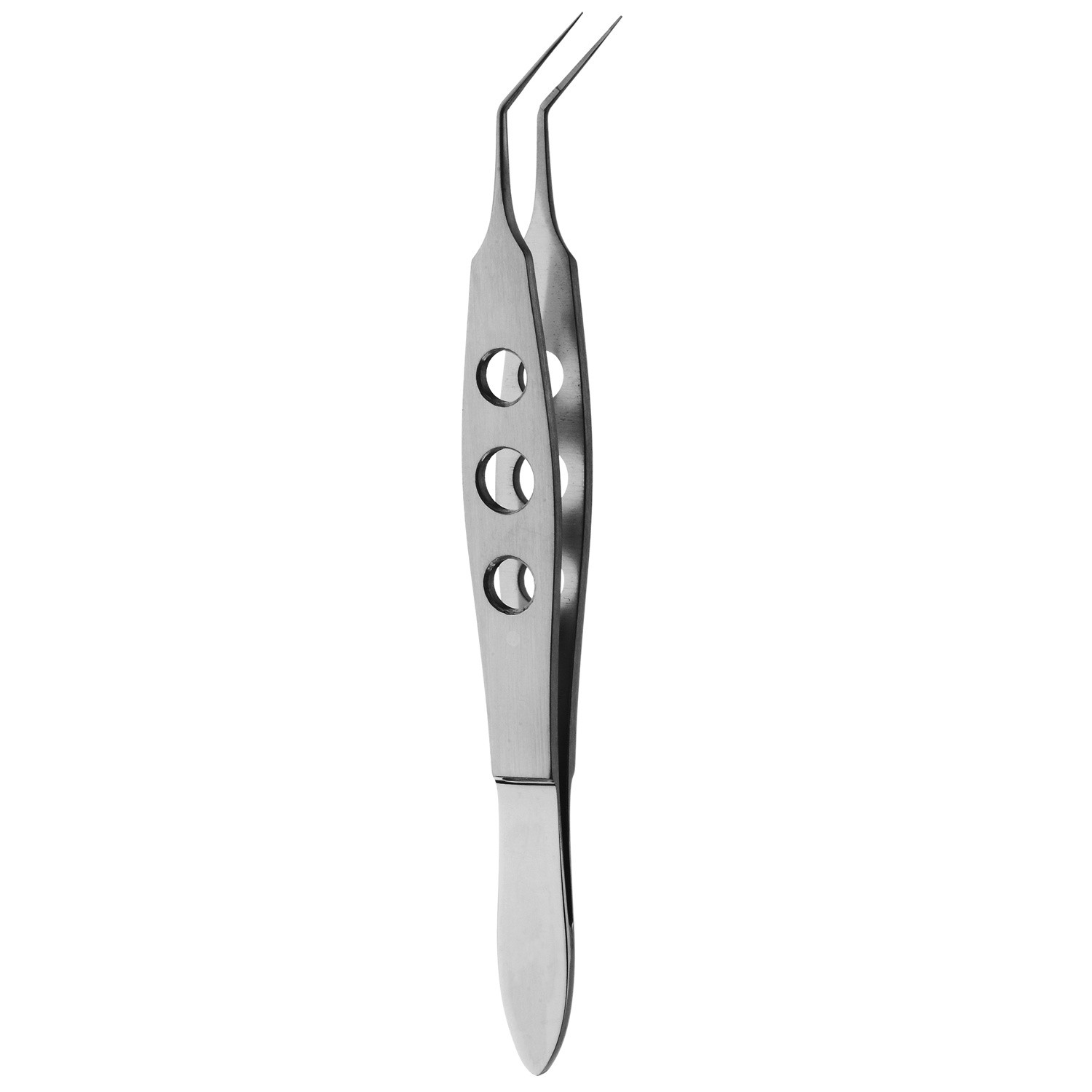 Kraff Capsule Tag Forceps, 11.0 Mm Angled Jaws, 15.0 Mm Smooth Platform, 4" (10.0 Cm)