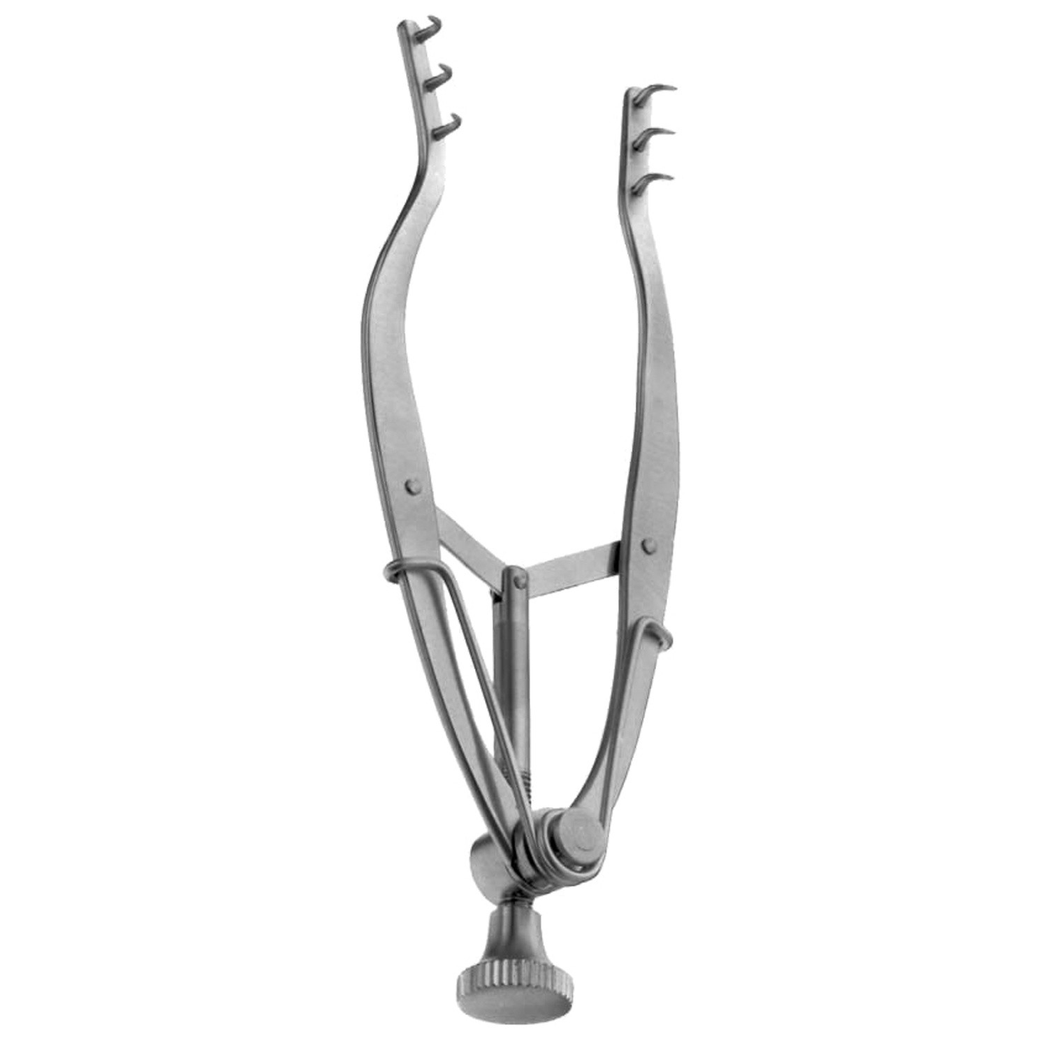 Stevenson Lacrimal Sac Retractor, Curved Teeth, 20.0 Mm Spread, 3 1/3" (8.5 Cm)