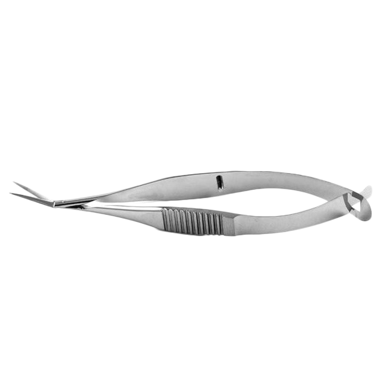 Gill-Welsh Vannas Scissors, Micro Pattern, Angled Blades, 3 1/8" (8.0 Cm), 5.0 Mm Blades
