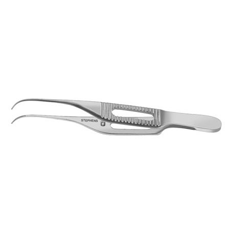 Botvin Iris Forceps, Bayonet-Shaped, Cross-Serrated, 3" (7.5 Cm)