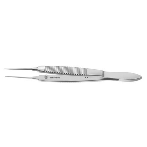 Bonn Micro Iris Suture Forceps, 1x2 Teeth, 0.12 Mm Teeth, 4.0 Mm Tying Platform, 2 3/4" (7.0 Cm)
