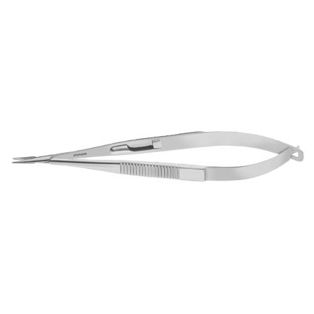 Castroviejo Heavy Needle Holder, Tungsten Carbide, Use W/ 1-0, 2-0 & 3-0 Suture, Straight W/ Lock, 8 1/4" (20.5 Cm)