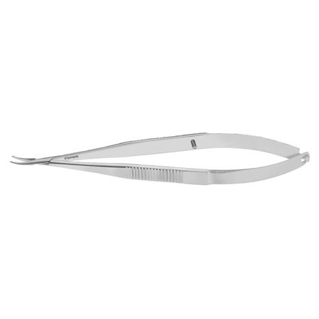 Castroviejo Needle Holder, Tungsten Carbide, W/ Lock, Serrated, Straight, 5 1/2" (14.0 Cm)