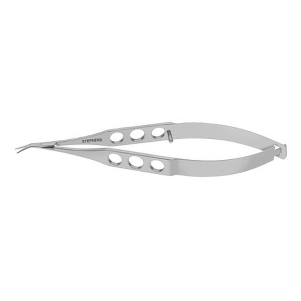 Castroviejo Mini Keratoplasty-Utility Scissors, Wide Handle, Delicate Sharp Tips, Curved, 5 1/8" (13.0 Cm)