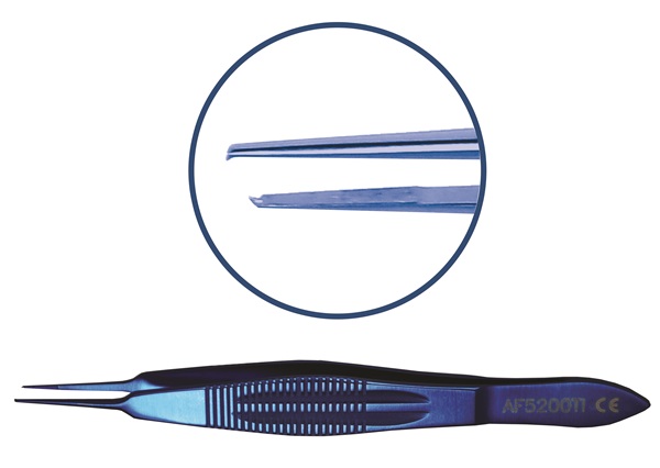 Castroviejo Titanium Suture Forceps, 4 1/4" (11.0 Cm), 0.12 Mm Teeth