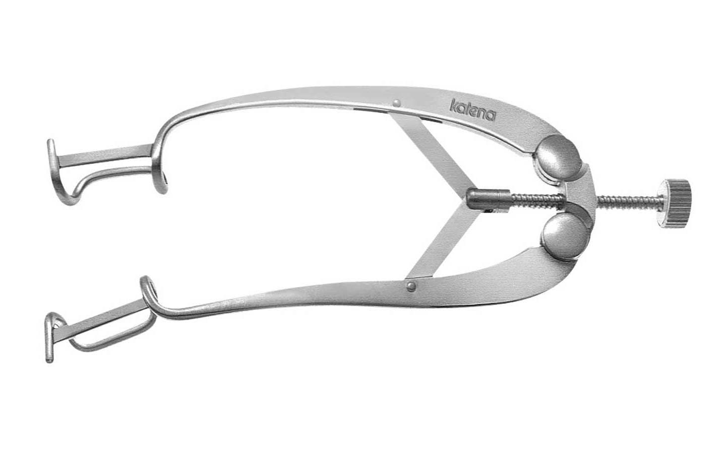 Castroviejo Lid Speculum, #2, Medium Curved Arms, Fenestrated 14.0 Mm Blades, Screw-Type Adjustable 28.0 Mm Blade Spread