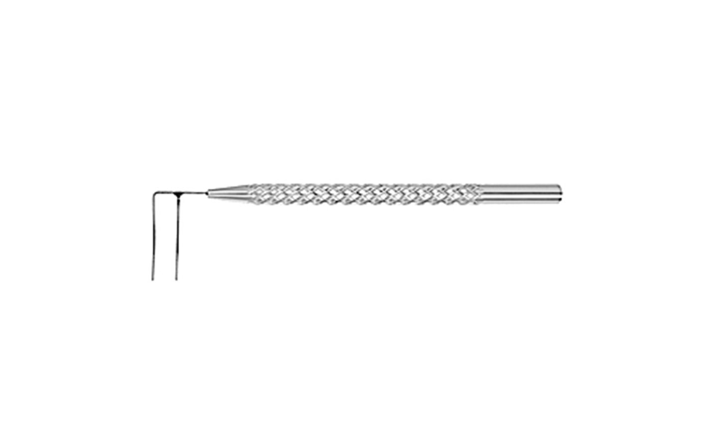 Harms Trabeculotomy Probes, 10.0 Mm Long Points W/ 3.0 Mm Spread, 1 7/8" (4.8 Cm), Right