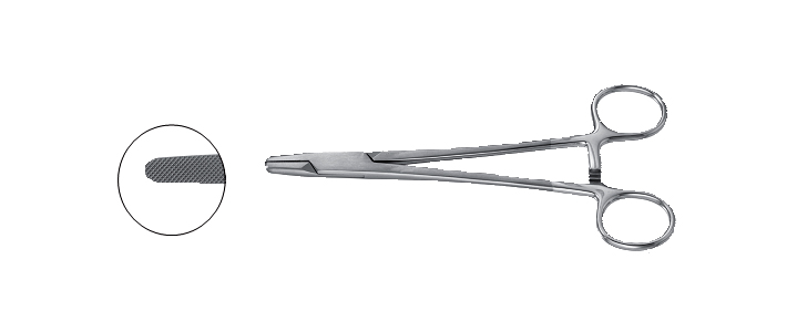 Berry Sternal Needle Holder & Wire Twister, Tungsten Carbide Inserts, Heavy Pattern, 6.0 Mm Jaws, 7 3/4" (19.5 Cm)