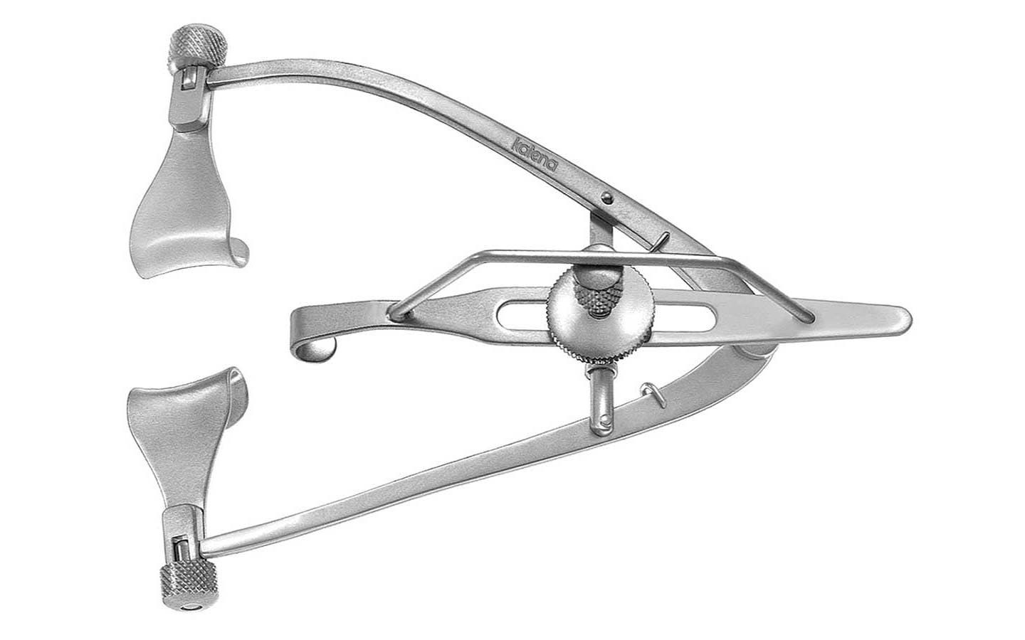 Maumenee-Park Speculum, Blade Spread 43.0 Mm, 14.0 Mm Wide Blades, 3 1/4" (8.0 Cm), Fenestrated Blades