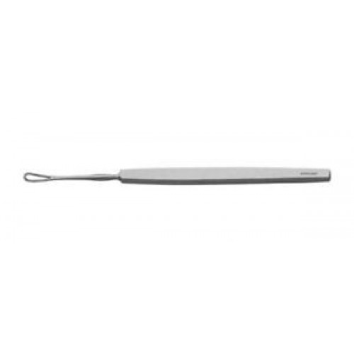 Wilder Lens Loop, Serrated, 4.0 Mm X 15.0 Mm Loop On Flat Handle, 5 1/2" (14.0 Cm)