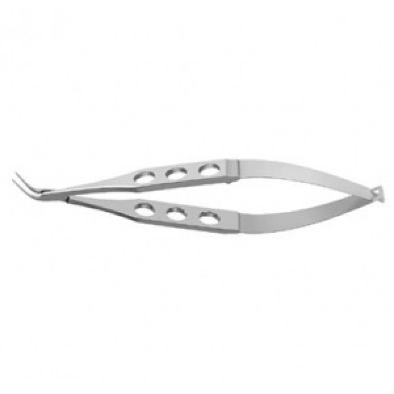 Kratz Lens Holding Forceps, Very Delicate Narrow Jaws, Smooth, Slightly Curved, 4 1/2" (11.5 Cm), W/ Out Lock