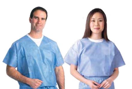 Classic Scrub Wear- ,Shirts- Scrub Shirt, Round Neck