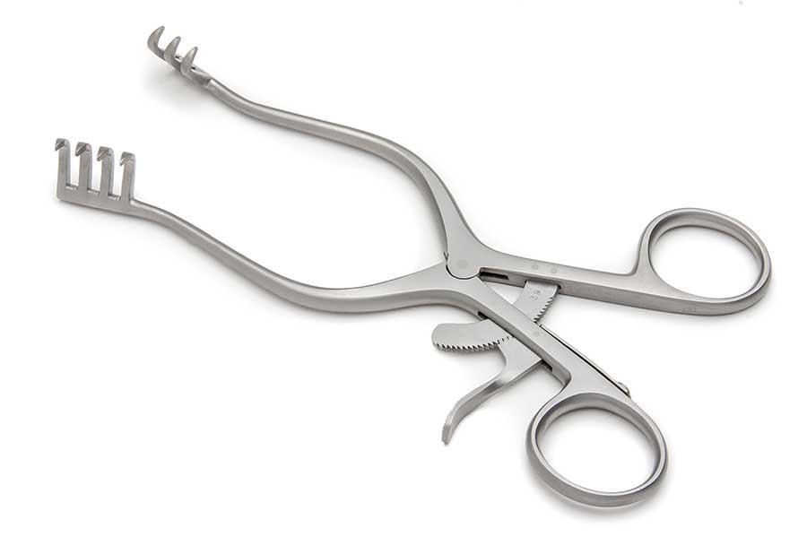 Weitlaner Retractor, Sharp Prongs, 2x3, 4 1/4" (10.8 Cm)