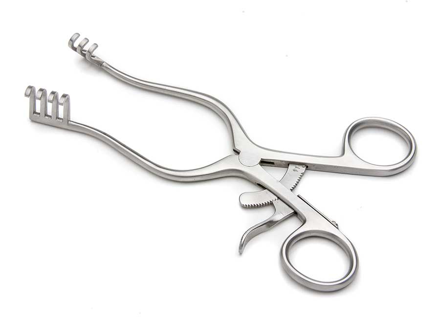 Weitlaner Retractor, Blunt Prongs, 2x3, 4 1/4" (10.8 Cm)
