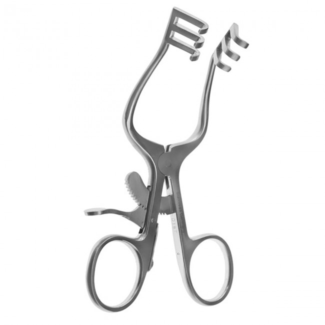 Baby Weitlaner Retractor, 3x3 Blunt Prongs, 4 1/2" (11.5 Cm)