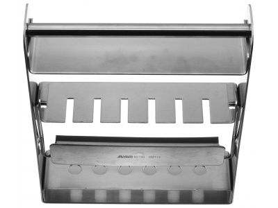 Hoke Sterilizing Rack, Stainless Steel, Holds 6 Hoke 5" Osteotomes, Rack Size, 1" X 5" X 7"