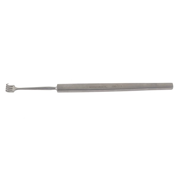 Rollet (Knapp) Retractor, W/ 4 Sharp Prongs, 6.0 Mm Wide, 5 1/4" (13.3 Cm)