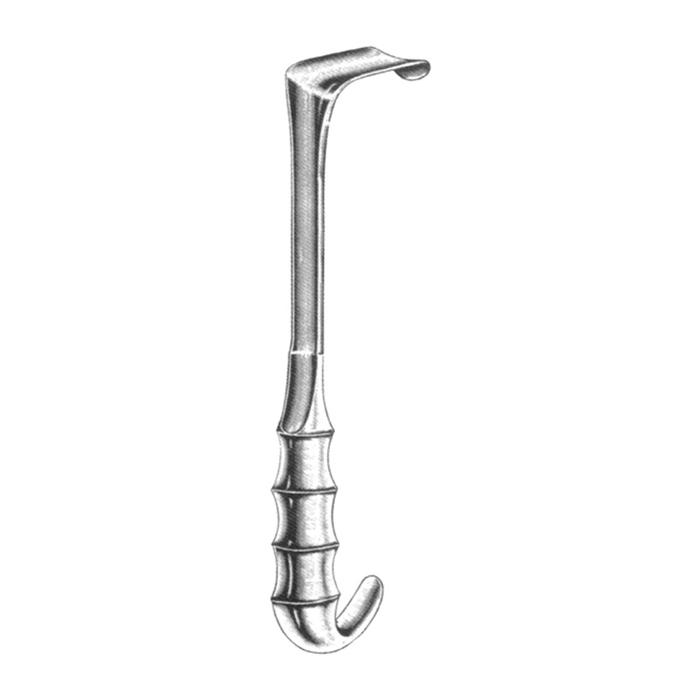 Kelly Retractor, Grip Handle, 10 1/4" (26.0 Cm), 1 1/4" Wide X 2" Deep