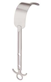 Horgan Malleable Center Blade, For Balfour Retractor Systems W/ Fixed Side Blades, 2" Wide X 5" Deep