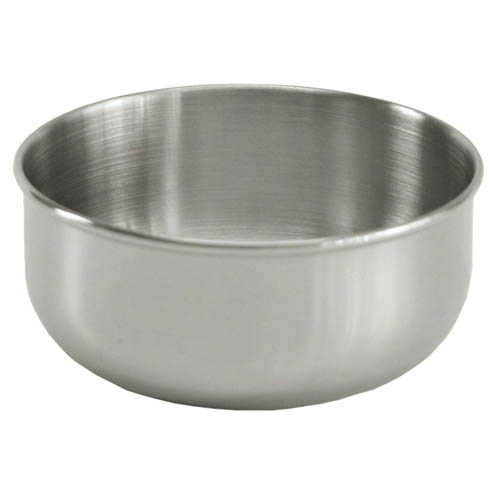 Sponge Bowl, Stainless Steel, Wide-Mouth, Flat Bottom & Straight Sides, 12 Oz., 4 1/4" X 2" (10.8 Cm X 5.1 Cm)