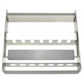 Cobb Sterilizing Rack, Stainless Steel, Holds 9 Cobb-Type 11" Instruments, Rack Size: 1 3/4" X 14" X 13 1/4"