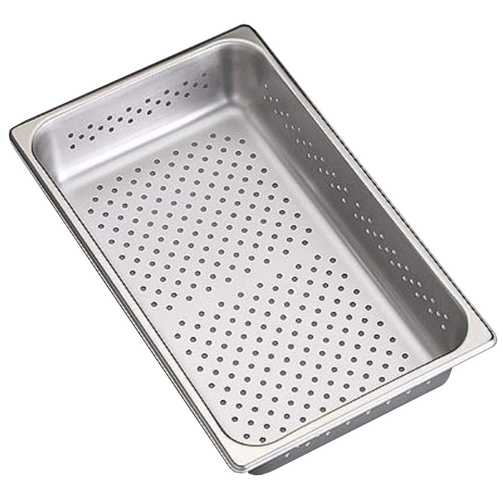 Instrument Sterilization Trays, Perforated Bottom, Inside Handles, 10 1/2" X 20" X 3 1/2" (26.7 Cm X 50.8 Cm X 8.9 Cm)